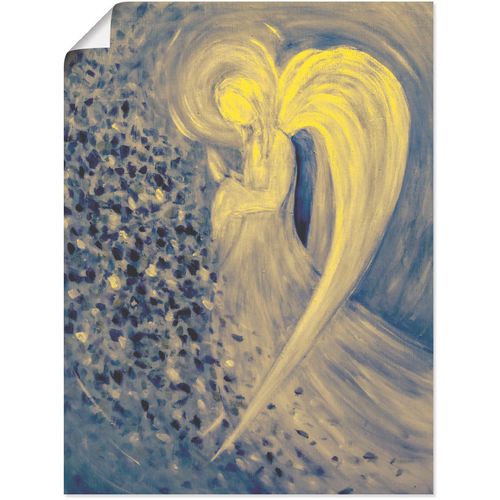 4057738867593 - Wandbild ARTLAND Engel der Nacht Bilder Gr B H 60 cm x 80 cm Poster Religion 1 St blau Bild Kunstdruck Kunstdrucke Bilder als Alubild Leinwandbild Wandaufkleber oder Poster in versch Größen