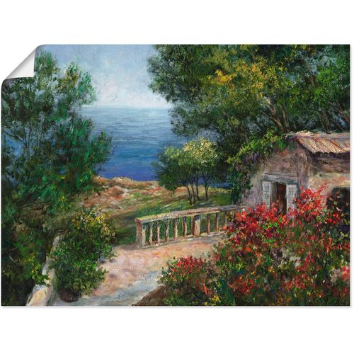 4055327635561 - Wandbild ARTLAND Toskana I Bilder Gr B H 80 cm x 60 cm Poster Europa 1 St grün Bild Poster Bilder als Alubild Leinwandbild Wandaufkleber oder in versch Größen