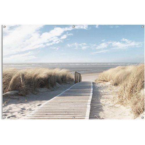 8714597620443 - Poster REINDERS Dünen Bilder Gr B H T 120 cm x 80 cm x 01 cm beige Poster leichtes und wasserfestes Gartenposter für den Außeneinsatz