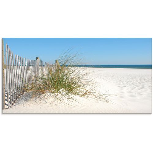 4058661613370 - Glasbild ARTLAND Schöne Sanddüne mit Gräsern und Zaun Bilder Gr B H 100 cm x 50 cm Glasbild Strand 1 St beige (naturfarben) Glasbilder in verschiedenen Größen 4058661613370 - Glasbild ARTLAND Schöne Sanddüne mit Gräsern und Zaun Bilder Gr B H 100 cm x 50 cm Glasbild Strand 1 St beige (naturfarben) Glasbilder in verschiedenen Größen