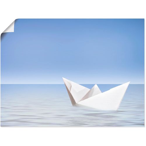 4057738098928 - Wandbild ARTLAND Auf dem Meer Bilder Gr B H 60 cm x 45 cm Poster Boote & Schiffe Querformat 1 St blau Bild Leinwandbild Kunstdrucke Bilder als Alubild Leinwandbild Wandaufkleber oder Poster in versch Größen