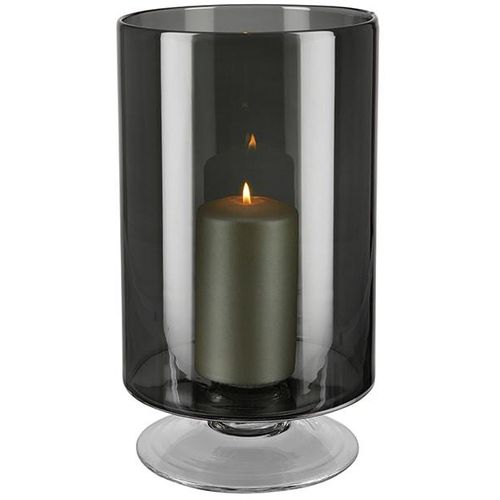 4042911153563 - Tischvase FINK VIANA Vasen Gr H 34 cm Ø 20 cm grau Weitere Weihnachtsdeko aus Glas auch als Windlicht verwendbar