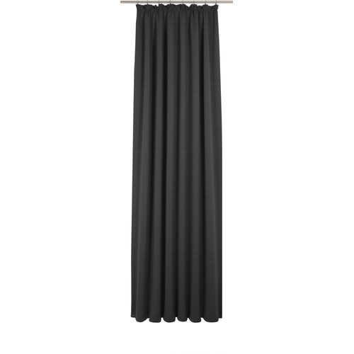 4004567464882 - Vorhang WIRTH Uni Collection schwarz Gardinen 225cm Kräuselband 142cm Baumwolle (Bio-Baumwolle) nach Maß B142cm H225cm