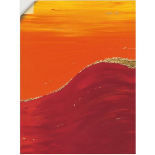 4057738234401 - Wandbild ARTLAND Raum II Bilder Gr B H 45 cm x 60 cm Wandaufkleber - Vinyl Gegenstandslos 1 St orange Bild Poster Bilder als Alubild Leinwandbild Wandaufkleber oder in versch Größen