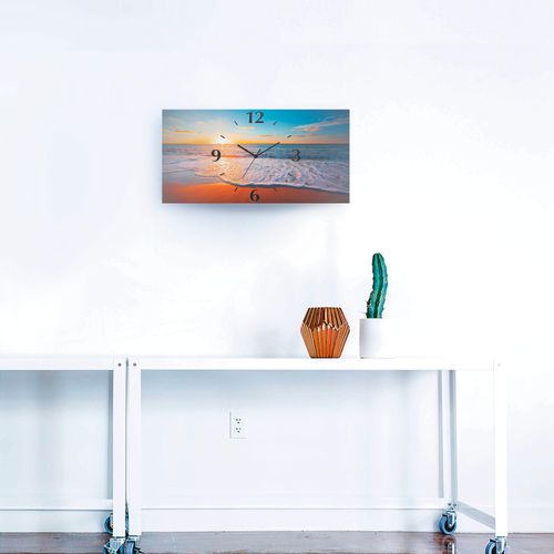 4059745860215 - Wanduhr ARTLAND Sonnenuntergang und das Meer Wanduhren Gr B H T 60 cm x 30 cm x 03 cm Funkuhr blau Wanduhren 3D Optik gebogen mit Quarz- oder Funkuhrwerk versch Größen 4059745860215 - Wanduhr ARTLAND Sonnenuntergang und das Meer Wanduhren Gr B H T 60 cm x 30 cm x 03 cm Funkuhr blau Wanduhren 3D Optik gebogen mit Quarz- oder Funkuhrwerk versch Größen