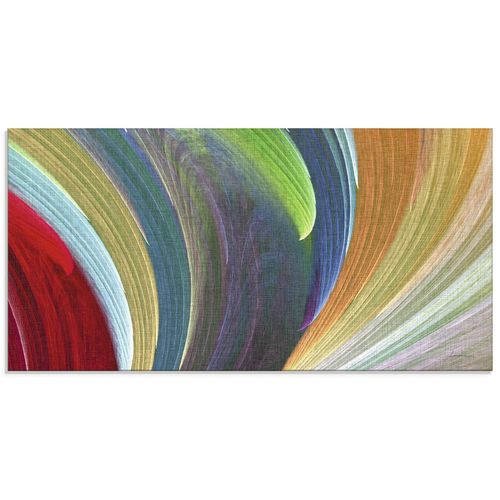 4058661319258 - Glasbild ARTLAND Windwellen III Bilder Gr B H 100 cm x 50 cm Glasbild Muster Querformat 1 St bunt Bild Glasbild Glasbilder Bilder in verschiedenen Größen