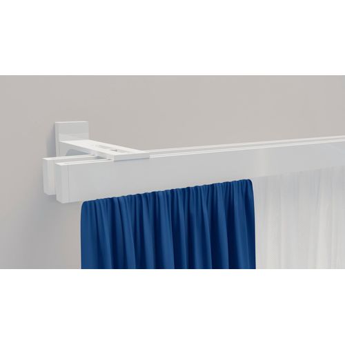 4042627421871 - Gardinenstange INDEKO Bern Gardinenstangen Gr L 350 cm 1 St 2 läufig weiß Gardinenstangen nach Maß Innenlauf Komplett-Set inkl Gleitern und Montagematerial