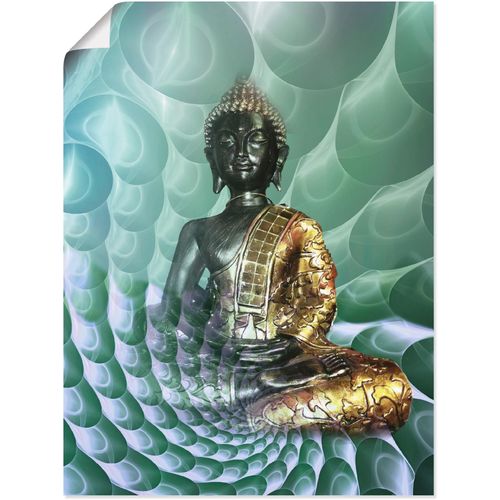 4059745160964 - Wandbild ARTLAND Buddhas Traumwelt CB Bilder Gr B H 60 cm x 80 cm Poster Religion Hochformat 1 St bunt Bild Poster Bilder als Alubild Leinwandbild Wandaufkleber oder in versch Größen