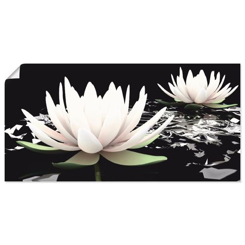 4055327420471 - Wandbild ARTLAND Zwei Lotusblumen auf dem Wasser Bilder Gr B H 100 cm x 50 cm Poster Blumen Querformat 1 St schwarz Bild Metallbild Metallbilder Bilder als Alubild Leinwandbild Wandaufkleber oder Poster in versch Größen 4055327420471 - Wandbild ARTLAND Zwei Lotusblumen auf dem Wasser Bilder Gr B H 100 cm x 50 cm Poster Blumen Querformat 1 St schwarz Bild Metallbild Metallbilder Bilder als Alubild Leinwandbild Wandaufkleber oder Poster in versch Größen