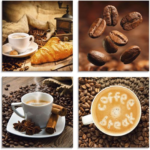 4055327810135 - Glasbild ARTLAND Kaffeetasse Croissant Kaffeebohnen braun Bilder B H 40cm x 40cm Glasbild Getränke 4 St Glas in verschiedenen Größen B40cm H40cm 4055327810135 - Glasbild ARTLAND Kaffeetasse Croissant Kaffeebohnen braun Bilder B H 40cm x 40cm Glasbild Getränke 4 St Glas in verschiedenen Größen B40cm H40cm