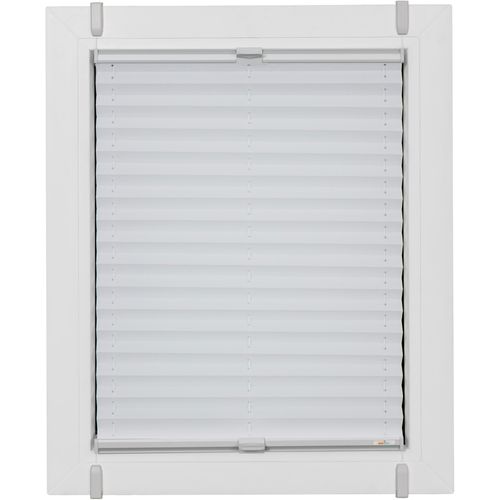 4001442863341 - Plissee One Size Style Crepe Plissees Gr 160 cm zweiseitig verschiebbar 40 cm weiß (weiß grau grau) Plissees ohne Bohren Zubehörfarbe zum Klemmen 4001442863341 - Plissee One Size Style Crepe Plissees Gr 160 cm zweiseitig verschiebbar 40 cm weiß (weiß grau grau) Plissees ohne Bohren Zubehörfarbe zum Klemmen