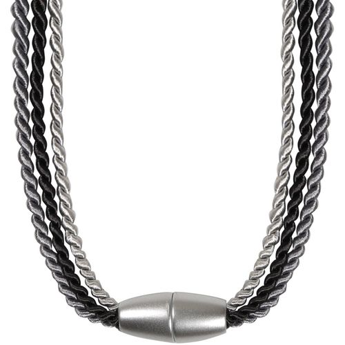 4007863604341 - Raffhalter Jana Gr 1 grau (dunkelgrau hellgrau schwarz) B15cm H65cm L5cm Ø68cm Mischgewebe Raffhalter Mit Magnetverschluß
