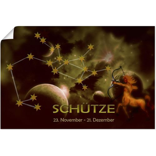 4062144657539 - Wandbild ARTLAND Sternzeichen - Schütze Bilder Gr B H 90 cm x 60 cm Poster Bilder von Sternzeichen Querformat 1 St goldfarben Kunstdrucke als Alubild Leinwandbild Wandaufkleber oder Poster in versch Größen 4062144657539 - Wandbild ARTLAND Sternzeichen - Schütze Bilder Gr B H 90 cm x 60 cm Poster Bilder von Sternzeichen Querformat 1 St goldfarben Kunstdrucke als Alubild Leinwandbild Wandaufkleber oder Poster in versch Größen