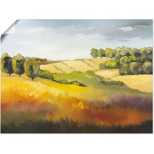 4055327610759 - Wandbild ARTLAND Cotswold I Bilder Gr B H 60 cm x 45 cm Poster Felder 1 St gelb Bild Kunstdruck Leinwandbild Kunstdrucke Bilder als Leinwandbild Wandaufkleber oder Poster in versch Größen