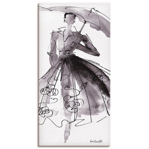 4062144338032 - Wandbild ARTLAND Mode Skizzenbuch VI Bilder Gr B H 20 cm x 40 cm Leinwandbild Mode Hochformat 1 St schwarz Bild Poster Bilder als Alubild Leinwandbild Wandaufkleber oder in versch Größen