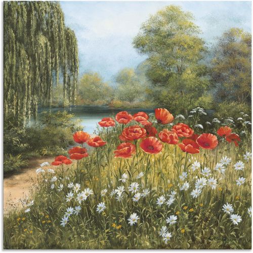 4057738396192 - Wandbild ARTLAND Mohnwiese am See Bilder Gr B H 50 cm x 50 cm Alu-Dibond-Druck Blumenwiese 1 St grün Bild Poster Bilder als Alubild Leinwandbild Wandaufkleber oder in versch Größen 4057738396192 - Wandbild ARTLAND Mohnwiese am See Bilder Gr B H 50 cm x 50 cm Alu-Dibond-Druck Blumenwiese 1 St grün Bild Poster Bilder als Alubild Leinwandbild Wandaufkleber oder in versch Größen