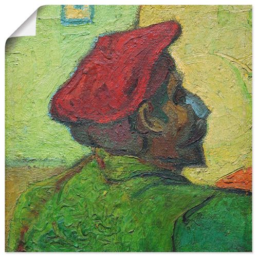 4055327895255 - Wandbild ARTLAND Paul Gauguin Gemälde v V van Gogh Bilder Gr B H 30 cm x 30 cm Poster Porträts quadratisch 1 St grün Bild Poster Bilder als Leinwandbild Wandaufkleber oder in versch Größen