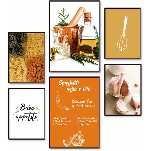 4062144837481 - Poster ARTLAND Spagetti Pasta Rezept Bilder Gr B H T 42 cm x 297 cm x 01 cm Poster Speisen Hochformat 6 St braun Poster 6er Set 2xDIN A3 4xDIN A4 ohne Rahmen 4062144837481 - Poster ARTLAND Spagetti Pasta Rezept Bilder Gr B H T 42 cm x 297 cm x 01 cm Poster Speisen Hochformat 6 St braun Poster 6er Set 2xDIN A3 4xDIN A4 ohne Rahmen