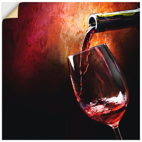 4057738276449 - Wandbild ARTLAND Wein - Rotwein Bilder Gr B H 50 cm x 50 cm Wandaufkleber - Vinyl Getränke quadratisch 1 St rot Bild Metallbild Metallbilder Bilder als Alubild Leinwandbild Wandaufkleber oder Poster in versch Größen 4057738276449 - Wandbild ARTLAND Wein - Rotwein Bilder Gr B H 50 cm x 50 cm Wandaufkleber - Vinyl Getränke quadratisch 1 St rot Bild Metallbild Metallbilder Bilder als Alubild Leinwandbild Wandaufkleber oder Poster in versch Größen