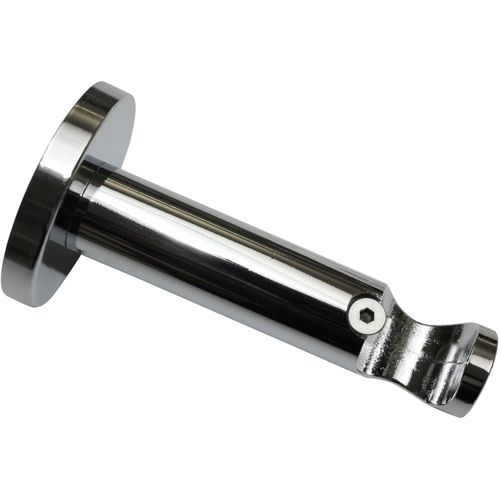 4003018272519 - Träger Wandträger offen für Gardinenstangen Gardinenstangenhalterungen grau (chromfarben) Gardinenstangenhalter Serie Einzelprogramm Chicago Ø 20 mm