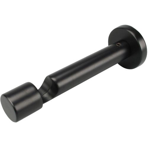 4016318016462 - Träger Gardinenstangenhalterungen Gr Ø 16 cm schwarz Gardinenstangenhalter Gardinenstangenhalterungen mit Schraubkappe für Gardinenstangen Ø 16 mm
