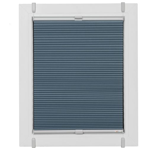 4001442926886 - Wabenplissee One Size Style Honeycomb VD Plissees Gr 130 cm zweiseitig verschiebbar 95 cm blau (blau grau grau) Plissees ohne Bohren Zubehörfarbe zum Klemmen 4001442926886 - Wabenplissee One Size Style Honeycomb VD Plissees Gr 130 cm zweiseitig verschiebbar 95 cm blau (blau grau grau) Plissees ohne Bohren Zubehörfarbe zum Klemmen