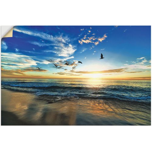 4062144299647 - Wandbild ARTLAND Strand Möwen Meer Sonnenuntergang Bilder Gr B H 120 cm x 80 cm Wandaufkleber - Vinyl Sonnenaufgang & -untergang 1 St blau Bild Kunstdruck Kunstdrucke Bilder als Alubild Leinwandbild Wandaufkleber oder Poster in versch Größen 4062144299647 - Wandbild ARTLAND Strand Möwen Meer Sonnenuntergang Bilder Gr B H 120 cm x 80 cm Wandaufkleber - Vinyl Sonnenaufgang & -untergang 1 St blau Bild Kunstdruck Kunstdrucke Bilder als Alubild Leinwandbild Wandaufkleber oder Poster in versch Größen