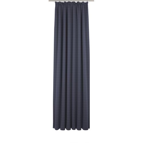 4004567475864 - Vorhang WIRTH Uni Collection light blau (dunkelblau) Gardinen 405cm Kräuselband 142cm Baumwolle (Bio-Baumwolle) nach Maß B142cm H405cm