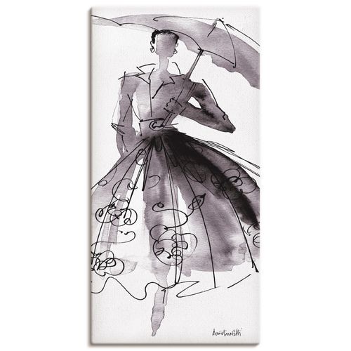 4062144338049 - Wandbild ARTLAND Mode Skizzenbuch VI Bilder Gr B H 30 cm x 60 cm Leinwandbild Mode Hochformat 1 St schwarz Bild Poster Bilder als Alubild Leinwandbild Wandaufkleber oder in versch Größen