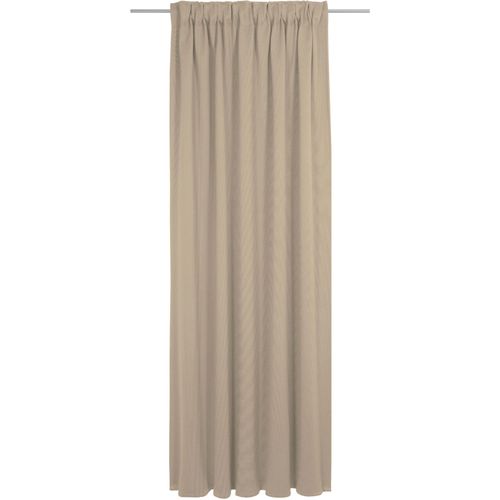 4004567452247 - Vorhang WIRTH Uni Collection braun (hellbraun) Gardinen 275cm Multifunktionsband 142cm Baumwolle (Bio-Baumwolle) nach Maß B142cm H275cm