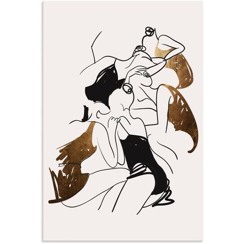4062144771242 - Wandbild ARTLAND Ballerinas Bilder Gr B H 40 cm x 60 cm Alu-Dibond-Druck Bilder von Frauen Hochformat 1 St weiß Kunstdrucke als Alubild Leinwandbild Wandaufkleber oder Poster in versch Größen