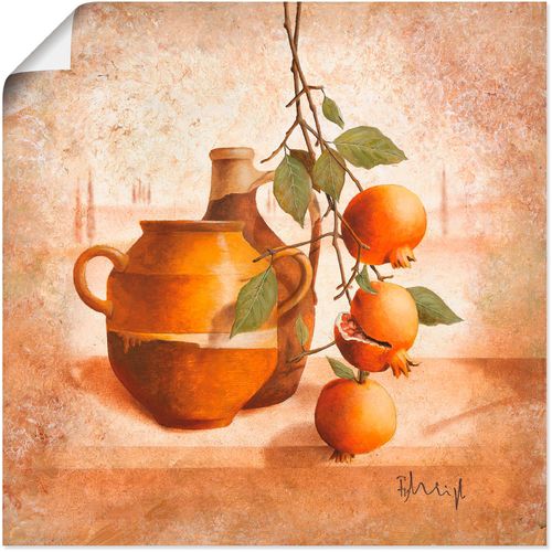 4055327835787 - Wandbild ARTLAND Reife Granatäpfel Bilder Gr B H 50 cm x 50 cm Poster Arrangements 1 St orange Bild Kunstdruck Poster Bilder als Leinwandbild Wandaufkleber oder in versch Größen