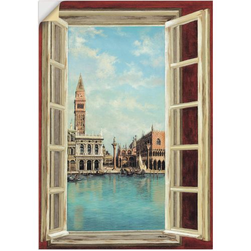 4057738271598 - Wandbild ARTLAND Fenster mit Blick auf Venedig Bilder Gr B H 50 cm x 70 cm Wandaufkleber - Vinyl Fensterblick 1 St beige (naturfarben) Bild Poster Bilder als Alubild Leinwandbild Wandaufkleber oder in versch Größen 4057738271598 - Wandbild ARTLAND Fenster mit Blick auf Venedig Bilder Gr B H 50 cm x 70 cm Wandaufkleber - Vinyl Fensterblick 1 St beige (naturfarben) Bild Poster Bilder als Alubild Leinwandbild Wandaufkleber oder in versch Größen