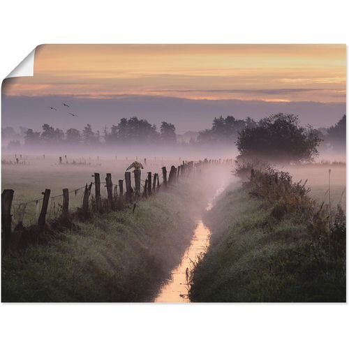 4055327620604 - Wandbild ARTLAND Applaus für den Herbst Bilder Gr B H 60 cm x 45 cm Poster Felder 1 St orange Bild Kunstdruck Kunstdrucke Bilder als Leinwandbild Wandaufkleber oder Poster in versch Größen