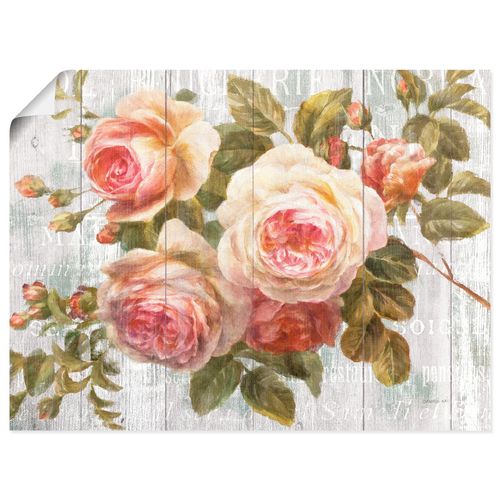 4055327746342 - Wandbild ARTLAND Vintage Rosen auf Holz Bilder Gr B H 80 cm x 60 cm Poster Blumen Querformat 1 St pink Bild Poster Bilder als Leinwandbild Wandaufkleber oder in versch Größen 4055327746342 - Wandbild ARTLAND Vintage Rosen auf Holz Bilder Gr B H 80 cm x 60 cm Poster Blumen Querformat 1 St pink Bild Poster Bilder als Leinwandbild Wandaufkleber oder in versch Größen