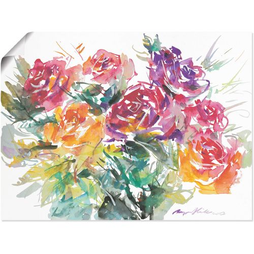4055327292511 - Wandbild ARTLAND Rosenstrauß Bilder Gr B H 40 cm x 30 cm Poster Blumen 1 St bunt Bild Poster Bilder als Alubild Leinwandbild Wandaufkleber oder in versch Größen 4055327292511 - Wandbild ARTLAND Rosenstrauß Bilder Gr B H 40 cm x 30 cm Poster Blumen 1 St bunt Bild Poster Bilder als Alubild Leinwandbild Wandaufkleber oder in versch Größen