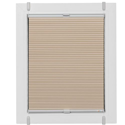 4001442925674 - Wabenplissee One Size Style Honeycomb VD Plissees Gr 100 cm zweiseitig verschiebbar 65 cm beige (beige grau grau) Plissees ohne Bohren Zubehörfarbe zum Klemmen 4001442925674 - Wabenplissee One Size Style Honeycomb VD Plissees Gr 100 cm zweiseitig verschiebbar 65 cm beige (beige grau grau) Plissees ohne Bohren Zubehörfarbe zum Klemmen