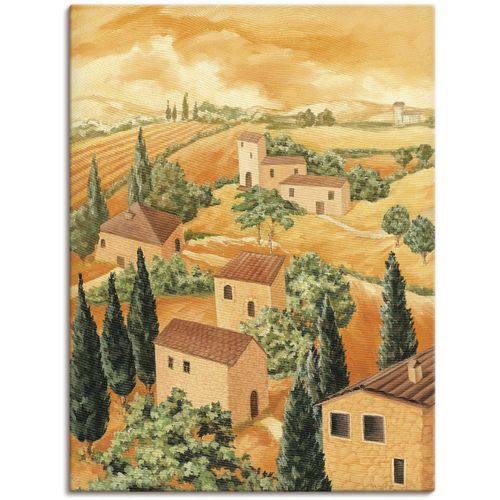 4055327153713 - Wandbild ARTLAND Landschaft Italien Bilder Gr B H 45 cm x 60 cm Leinwandbild Europa 1 St braun Bild Poster Bilder als Alubild Leinwandbild Wandaufkleber oder in versch Größen