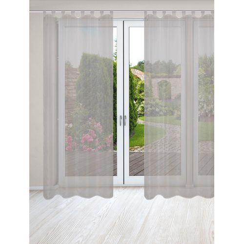 4056751503822 - Vorhang HOME WOHNIDEEN NESSI 2er Pack Gr 1 grau B135cm H245cm Polyester Gardinen Uni Voile transparent Schlaufen inkl Zugband 2er Pack 4056751503822 - Vorhang HOME WOHNIDEEN NESSI 2er Pack Gr 1 grau B135cm H245cm Polyester Gardinen Uni Voile transparent Schlaufen inkl Zugband 2er Pack