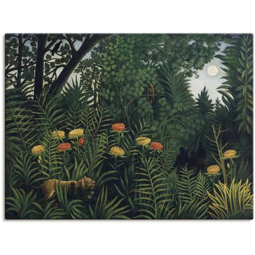 4058661221179 - Wandbild ARTLAND Urwald mit Tiger und Jägern Um 1907 Bilder Gr B H 60 cm x 45 cm Leinwandbild Wald 1 St grün Bild Poster Bilder als Alubild Leinwandbild Wandaufkleber oder in versch Größen 4058661221179 - Wandbild ARTLAND Urwald mit Tiger und Jägern Um 1907 Bilder Gr B H 60 cm x 45 cm Leinwandbild Wald 1 St grün Bild Poster Bilder als Alubild Leinwandbild Wandaufkleber oder in versch Größen