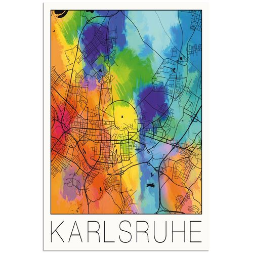 4062144055656 - Wandbild ARTLAND Retro Karte Karlsruhe Aquarell Bilder Gr B H 20 cm x 30 cm Alu-Dibond-Druck Deutschland Hochformat 1 St bunt Bild Poster Bilder als Alubild Leinwandbild Wandaufkleber oder in versch Größen 4062144055656 - Wandbild ARTLAND Retro Karte Karlsruhe Aquarell Bilder Gr B H 20 cm x 30 cm Alu-Dibond-Druck Deutschland Hochformat 1 St bunt Bild Poster Bilder als Alubild Leinwandbild Wandaufkleber oder in versch Größen