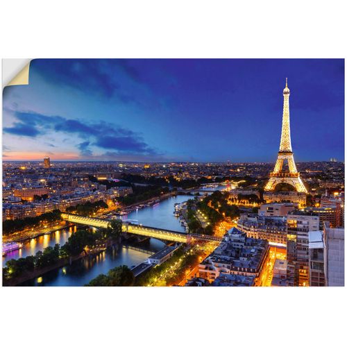 4062144662786 - Wandbild ARTLAND Eiffelturm und Seine am Abend Paris Bilder Gr B H 90 cm x 60 cm Wandaufkleber - Vinyl Paris Querformat 1 St blau Kunstdrucke als Alubild Leinwandbild Wandaufkleber oder Poster in versch Größen 4062144662786 - Wandbild ARTLAND Eiffelturm und Seine am Abend Paris Bilder Gr B H 90 cm x 60 cm Wandaufkleber - Vinyl Paris Querformat 1 St blau Kunstdrucke als Alubild Leinwandbild Wandaufkleber oder Poster in versch Größen