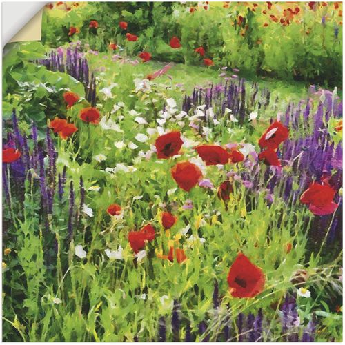 4062144711415 - Wandbild ARTLAND Lupinen und Mohnblumen Bilder Gr B H 30 cm x 30 cm Wandaufkleber - Vinyl Blumenwiese quadratisch 1 St bunt Kunstdrucke als Alubild Leinwandbild Wandaufkleber oder Poster in versch Größen 4062144711415 - Wandbild ARTLAND Lupinen und Mohnblumen Bilder Gr B H 30 cm x 30 cm Wandaufkleber - Vinyl Blumenwiese quadratisch 1 St bunt Kunstdrucke als Alubild Leinwandbild Wandaufkleber oder Poster in versch Größen
