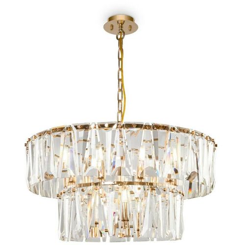 4251110055121 - Maytoni Lighting - Maytoni Puntes Moderne Puntes 2 Tier 12 Light Gold Pendelleuchte