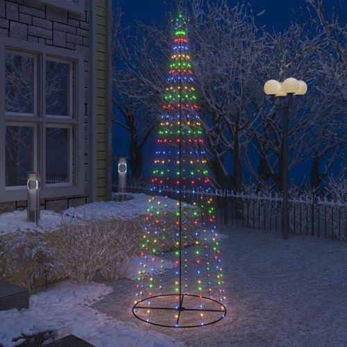 6090177737544 - Weihnachtskegelbaum 330 Bunte LEDs Dekoration 100x300 cm