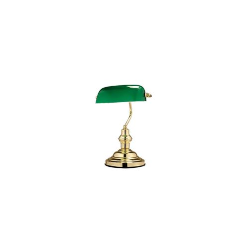 9007371100965 - - Nostalgie Antik Retro Bankerlampe Schreibtischlampe Tischleuchte Antique grün 2491