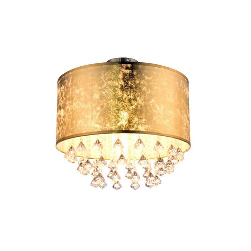 9007371360970 - - Deckenlampe Deckenleuchte Kronleuchter Kristalllampe Blattgold Textil 9007371360970 - - Deckenlampe Deckenleuchte Kronleuchter Kristalllampe Blattgold Textil