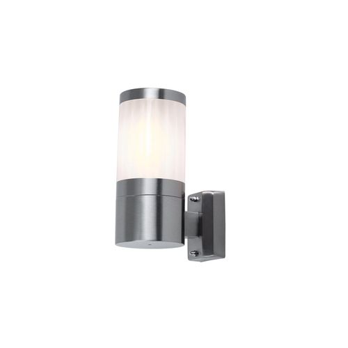 9007371537419 - Wandleuchte Edelstahl Kunststoff H 24 cm