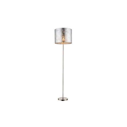 9007371324477 - - Design Steh Leuchte Stoff Decken Fluter Lese Stand Lampe silber glänzend 15188S 9007371324477 - - Design Steh Leuchte Stoff Decken Fluter Lese Stand Lampe silber glänzend 15188S