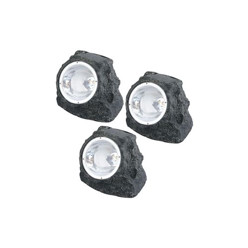 9007371469888 - Gartendeko Lampen Steinoptik Solarlampen für Außen Garten led Terrassen Dekoration Solar Kunststoff grau 2x led 3000K LxBxH 165x123x105 cm 3er 9007371469888 - Gartendeko Lampen Steinoptik Solarlampen für Außen Garten led Terrassen Dekoration Solar Kunststoff grau 2x led 3000K LxBxH 165x123x105 cm 3er